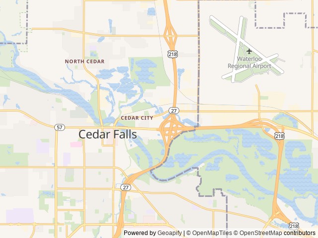 Map for 2026 Mercedes Ultimate Coach near Cedar Falls, IA