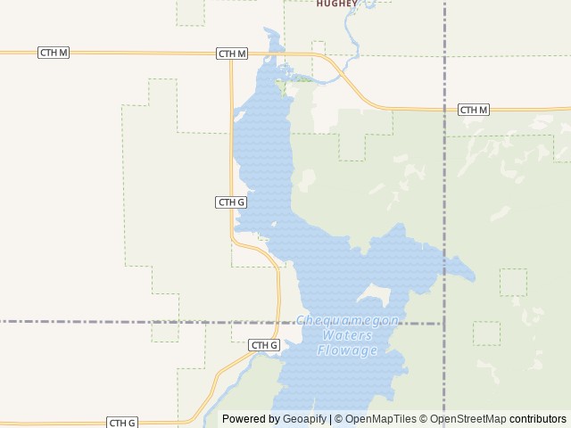Map of Chippewa location at Medford, WI, United States