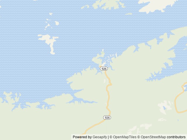 Map of Brady Mountain location at Royal, AR, United States