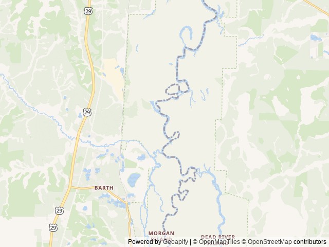 Map of Cotton Lake location at Molino, FL, United States
