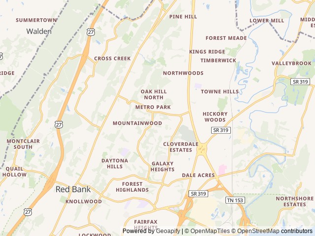 Map for 2018 Crossroads Volante near Chattanooga, TN