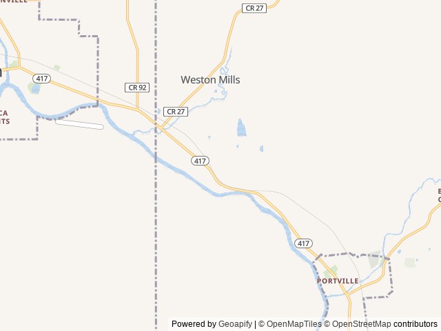 Map of Riverhurst Park Campground location at Olean, NY, United States