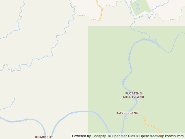 Map of Maple Springs location at Mammoth Cave, KY, United States