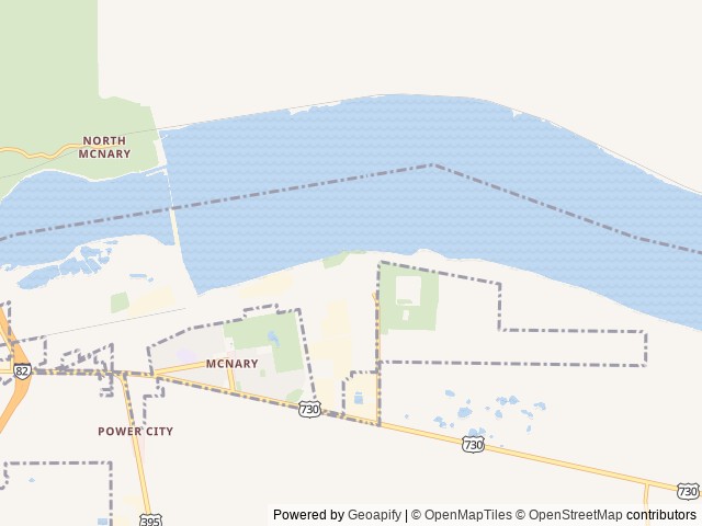 Map of Mcnary Beach – Sockeye Shelter (or) location at Umatilla, OR, United States
