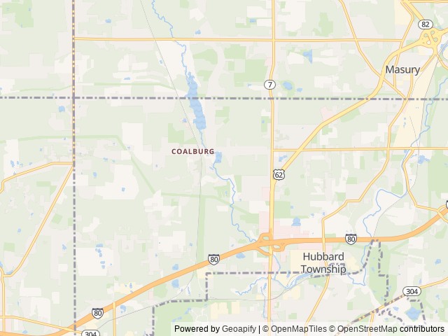 Map of Chestnut Ridge Park & Campground location at Unity Township, OH, United States