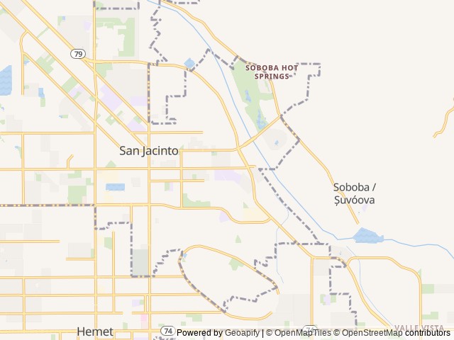 Map for SALLY THE SUNSEEKER... UNLIMITED MILEAGE! near San Jacinto, CA