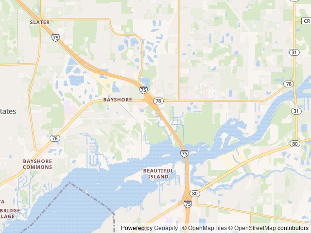 Map for Josues family camper near North Fort Myers, FL
