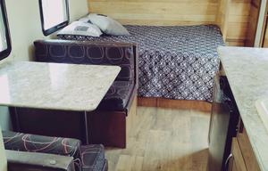 Meet Judy, retro themed camper w/ bunks to sleep 5