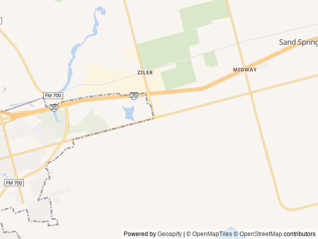 Map for Ready to camp! 2024 Grand Design Transcend 247BH near Big Spring, TX