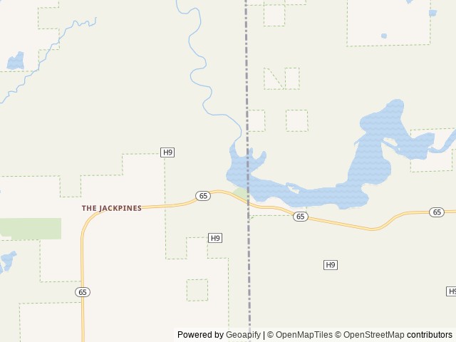Map of Rollways Campground location at Hale, MI, United States