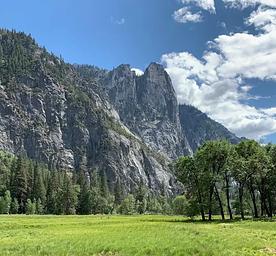 view of Sentinel Rock from the east