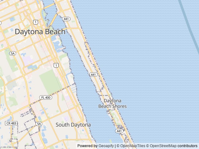 Map for RV Delivery Daytona | Jeep Beach 4–5 Adults near Daytona Beach, FL