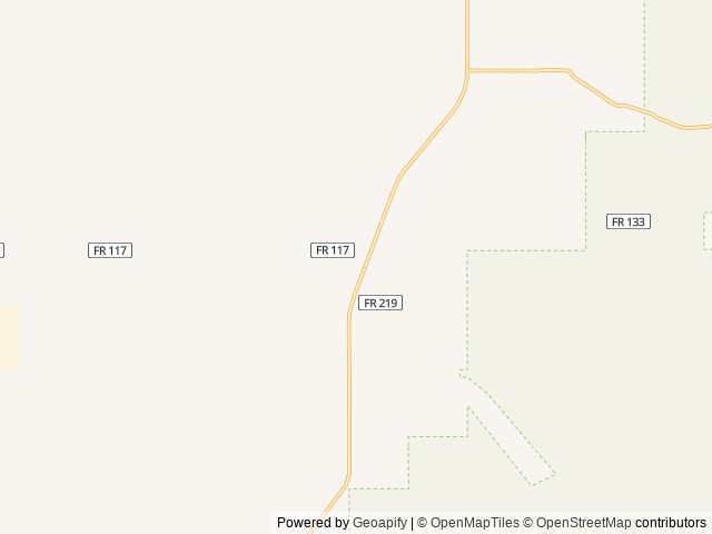 Map of Under Canvas Bryce Canyon location at Widtsoe, UT, United States
