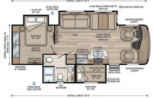Luxury Motorhome w/ Private Bunkhouse!