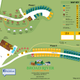 Colored site map / property layout graphic (Phase I/II, site numbers, facilities). Appears on the main site and clearly shows the campground’s overall layout and amenities — useful as an overview for a property gallery.
