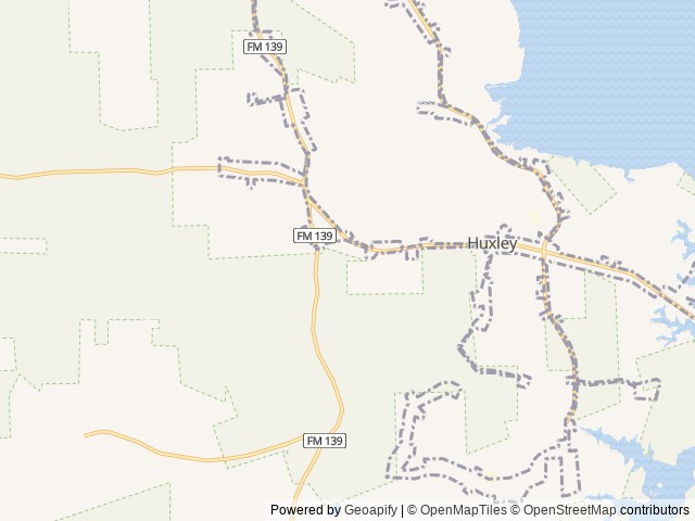 Map of Trails End Grocery & RV location at Shelbyville, TX, United States