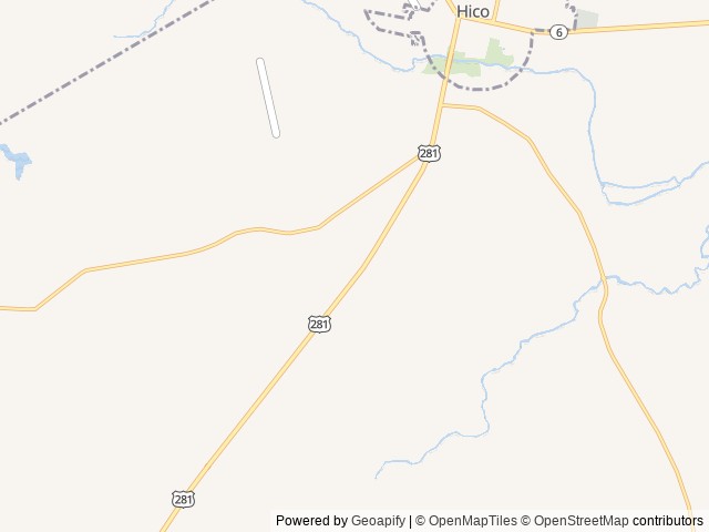 Map of I'll Make u Famous RV and Horse Park location at Hico, TX, United States