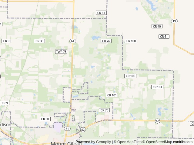 Map of Jellystone Park at Columbus North location at Berlin Township, OH, United States