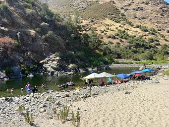 McCabe Flat Beach—Swimming in summer