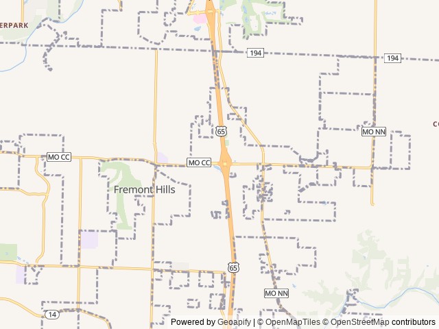 Map for Say hello to "Victory"! Our 24 Zinger 290KB! near Ozark, MO