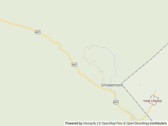 Map of Collins Creek Picnic Pavilion location at Cherokee, NC, United States