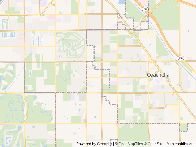Map for Family Travel Trailer near Coachella, CA