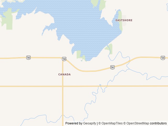 Map of Hillsboro Cove location at Marion, KS, United States