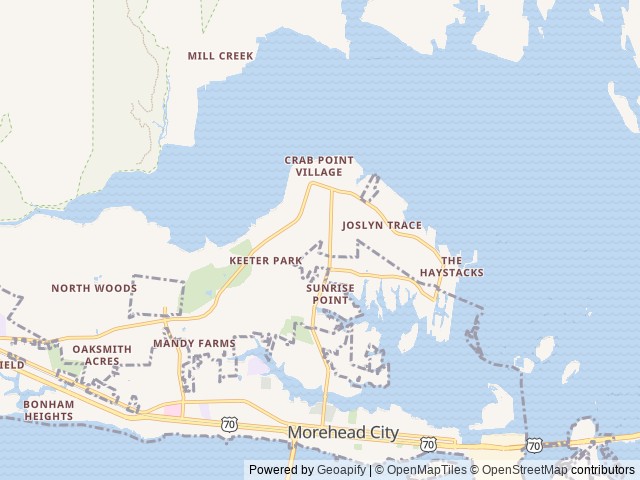 Map for Sea-Beez Glamper: Like New! 2020 RV Rental near Morehead City, NC
