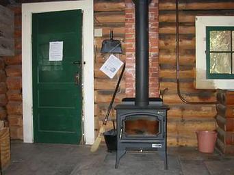 Mill Creek Cabin woodstove