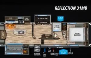 2021 Reflection 31MB RV rental photo 2