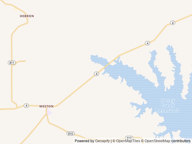 Map of Caney Lake Landing and RV Park, Jonesboro, Los Angeles location at Jonesboro, LA, United States