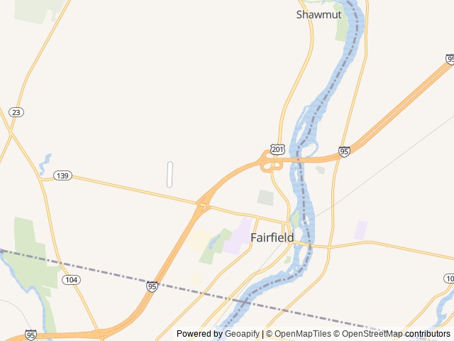 Map for Four Winds 23P - Rare F-Series RV, All Essentials! near Fairfield, ME
