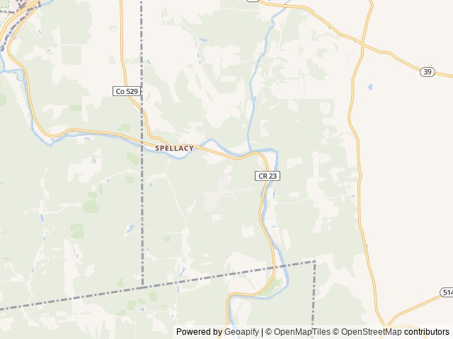 Map of The Lost Horizons Family Campground location at Glenmont, OH, United States
