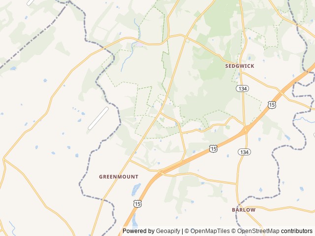 Map of Gettysburg Battlefield Resort location at Gettysburg, PA, United States