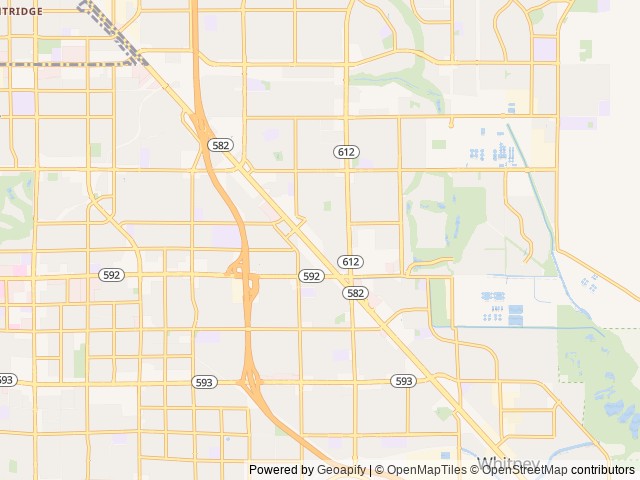 Map of Road Runner RV Park location at Las Vegas, NV, United States