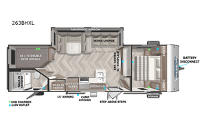 2022 Forest River RV Salem Cruise Lite 263BHXL
