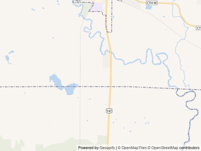 Map of Peshtigo River Campground, LLC location at Crivitz, WI, United States