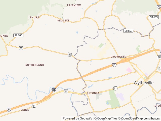 Map for 2017 Puma XLE 27RBQC near Wytheville, NC