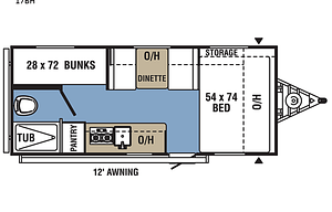 2022 Coachmen RV Clipper Ultra-Lite 17BH
