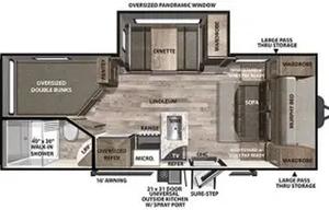 2021 Forest River Vibe M-21BH - Sleeps 6