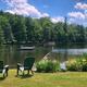 A look across the lake at Lakeside Campground