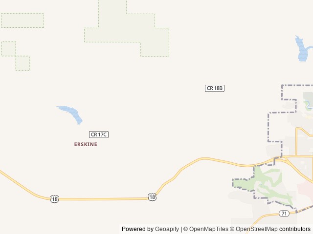 Map of Evanscliff location at Hot Springs, SD, United States