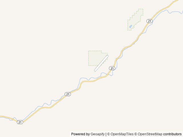 Map of Warm Springs Guard Station location at Lowman, ID, United States