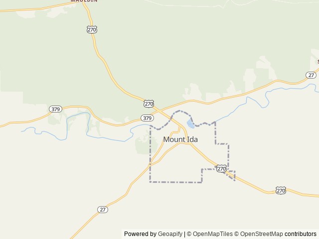 Map of Live and Relax RV Park Mount Ida location at Mount Ida, AR, United States