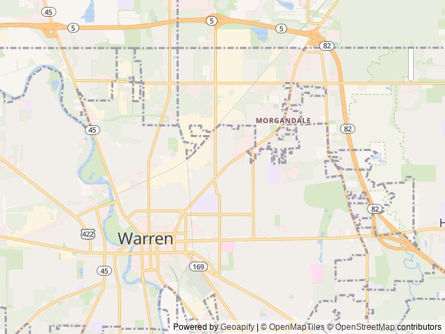 Map for DennyKim near Warren, PA
