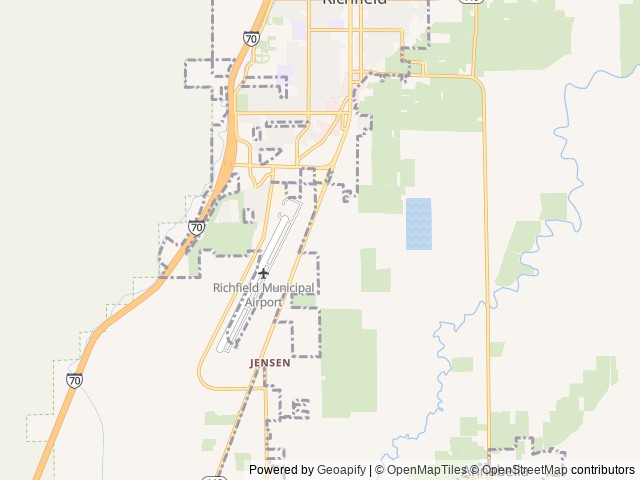 Map for Presidential Roamer 2.0 near Richfield, UT