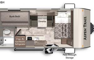 2020 Family Friendly Bunkhouse Adventure Trailer - Dutchmen RV Aspen Trail LE 1760BH