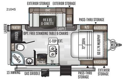 2020 Forest River RV Rockwood Mini Lite 2104S