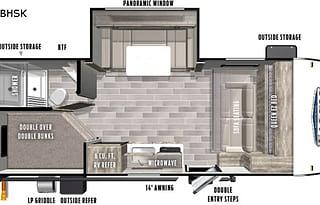 2021 Forest River RV Salem FSX 178BHSK - Rock Wall