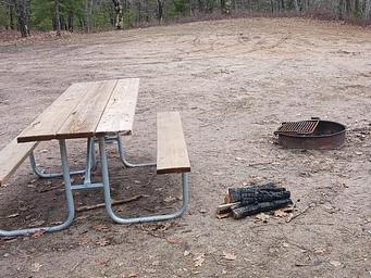table and fire ring